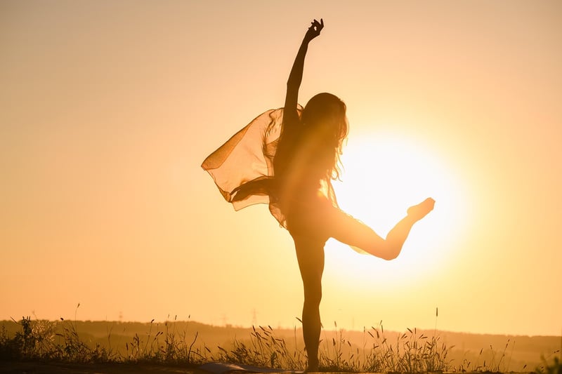 Woman practicing yoga and meditation